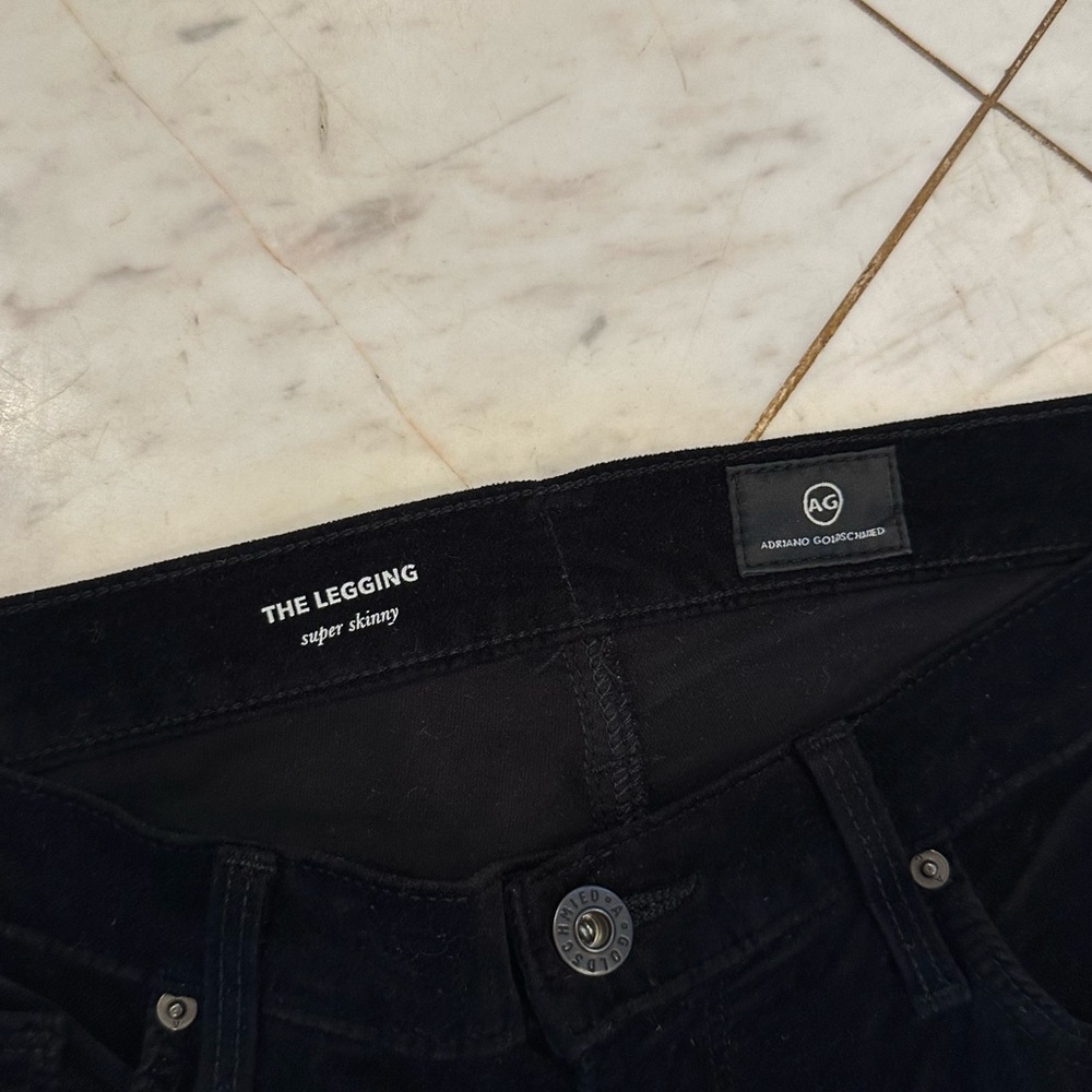 AG Jeans The Legging Super Skinny Black Velvet - Picture 4 of 8